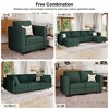 Belffin Corduroy Ottoman Modular Sectional Couch Module Parts Convertible Modern Sectional Sofa Couch - 3 of 4