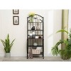 Valencia Baker Rack Storage Unit Metal/Black - Boraam Industries: Scandinavian Style, 5 Shelves, Powder-Coated Finish - 3 of 4