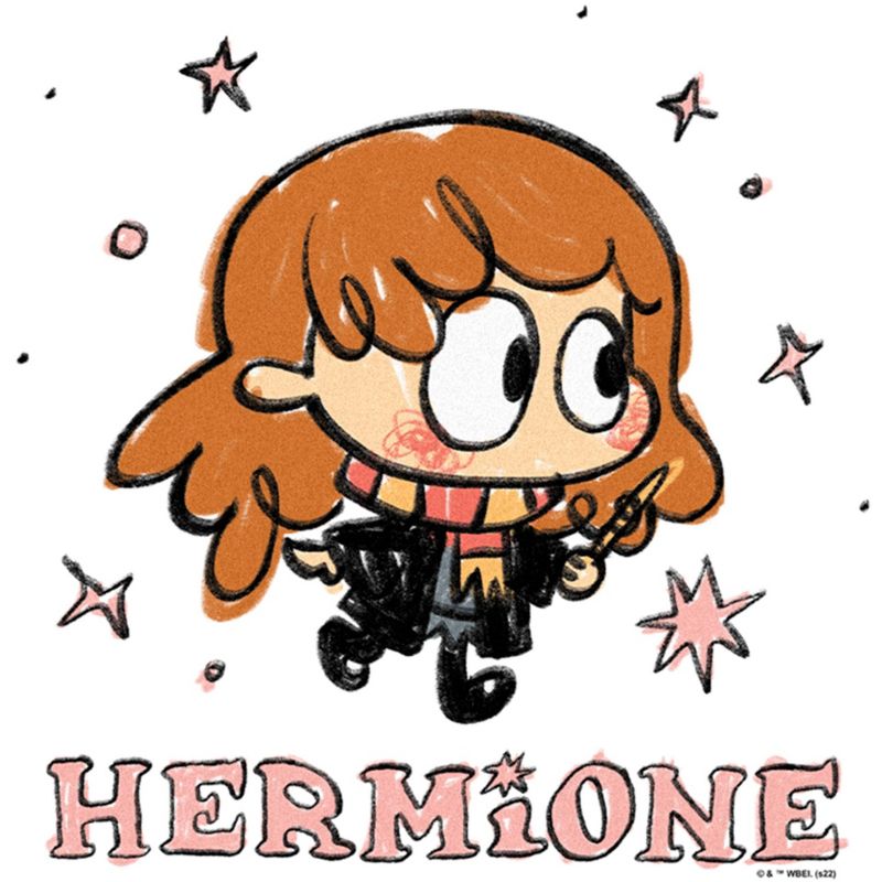 Men's Harry Potter Hermione Starry Cartoon T-Shirt, 2 of 6