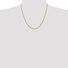 Black Bow Jewelry 2mm, 14k Yellow Gold, Hollow Wheat Chain Necklace - 2 of 4