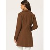 INSPIRE CHIC Women's Peter Pan Collar Single Breasted Winter Long Overcoat - 4 of 4