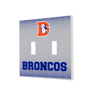 NFL AFC Historic Teams Linen Hidden-Screw Light Switch Plate for Double Toggle - 1 of 4