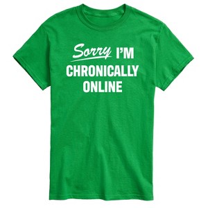Men's - Instant Message - Sorry I'm Chronically Online Short Sleeve Graphic T-Shirt - 1 of 4