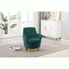 Ridstar Accent Chair and Armchairs with Gold Stainless Steel Base For Living Room & Bedroom-Green - 4 of 4