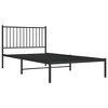 vidaXL Metal Bed Frame with Headboard Black 39.4 in.x78.7 in. - 4 of 4