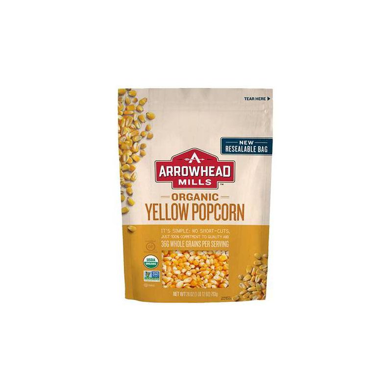 Arrowhead Mills Organic Yellow Popcorn - 28oz/6pk, 1 of 5