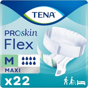 TENA ProSkin Flex Maxi Belted Unisex Briefs for Adult Incontinence, Heavy Absorbency - 1 of 4
