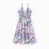 Mommy and Me Outfits Disney Mickey and Friends - Floral Knot Front Purple Cami Dress Sleeveless Summer Vacation Look - 2 of 4