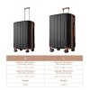 Expandable Luggage Set with TSA Lock Spinner Wheels Lightweight Hardshell Travel Suitcases 2 Piece 20 and 28 Inch - Cuddlewood - 4 of 4