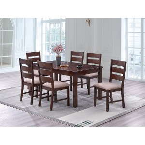 Anybear 1pc Dining Table Solid Wood Rectangle Table - 1 of 3