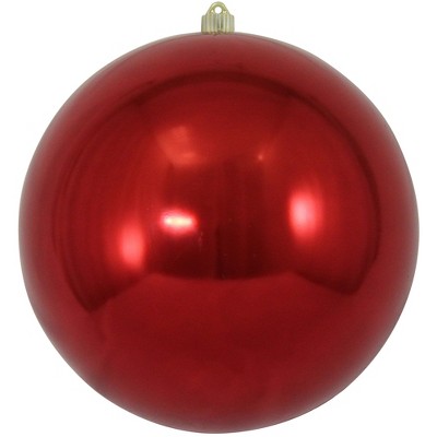 Christmas by Krebs Shiny Shatterproof Commercial Christmas Ball Ornament - 12" (300mm) - Sonic Red