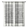 BohomadicStudio Minimal Series Black Striped Arch Single Panel Sheer Window Curtain - Society 6 - image 3 of 4