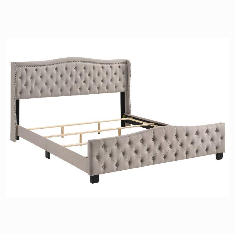 Kiana Wingback Upholstered Bed - HOMES: Inside + Out, 1 of 15