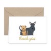 Paper Frenzy Dogs Puppies Thank You Note Card Collection 25 pack with Kraft Envelopes - 2 of 4