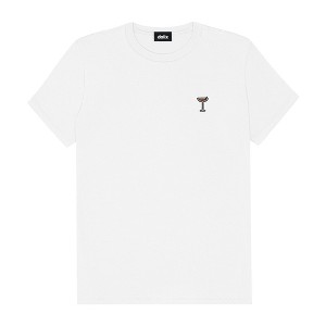 Dalix Espresso Martini Embroidered Lightweight Relaxed Jersey Tee Summer Cute Food Womens - 1 of 4