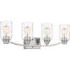 Quoizel Lighting Acacia 4 - Light Vanity in  Brushed Nickel - 4 of 4