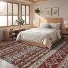 Washable Vintage Boho Striped Area Rug - Non-Slip Non-Shedding Stain Resistant Low Pile Soft Carpet for Living Room Bedroom Home Office - 4 of 4