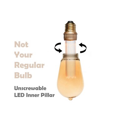 Amber Dimmable LED Decorative Light Bulb with Medium Screw Base