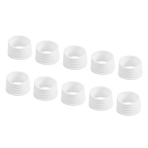 Unique Bargains Silicone Non-Slip Wear-Resistant Tennis Badminton Racket Handle Grip Rings 10 Pcs - 1 of 4