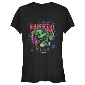 Juniors Womens The Nightmare Before Christmas Oogie Boogie Roll The Dice T-Shirt - 1 of 4