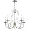 Livex Lighting Mirabella 5 - Light Chandelier in  Brushed Nickel - 3 of 4
