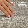 Scalloped Edge Area Rugs for Living Room Bedroom Modern Washable Rug Soft Non Slip Low Pile Carpet Home Decor - 4 of 4