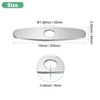 Unique Bargains 304 Stainless Steel Rust Resistant Corrosion Resistant Faucet Escutcheons 1 Pc - 3 of 4