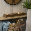 Mikasa Natural Wood and Glass Farmhouse Candle Linear, 23.03x4.92x3.35 Inch - 4 of 4