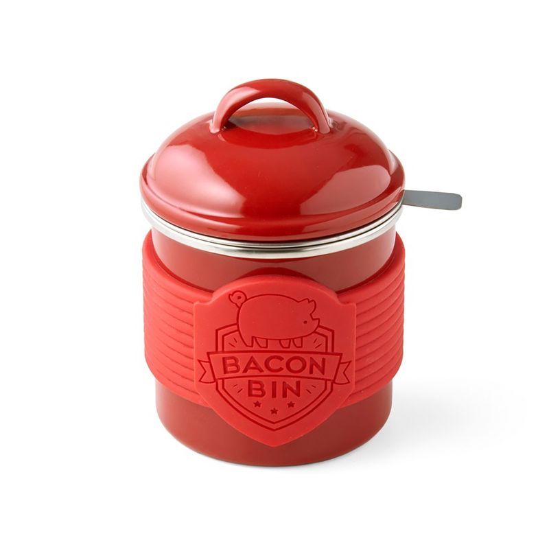 Talisman Designs Enamel Coated Metal Bacon Bin Grease Container, 1 cup, 1 of 3