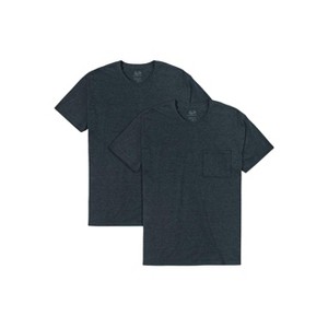 Fruit Of The Loom Mens Eversoft Short Sleeve Pocket T-Shirt Extended Sizes 2 Pack - 1 of 3