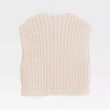 Women's Chunky Knit Sweater Vest with Front Button Cropped Cardigan Tank Tops and Pocket - 2 of 4