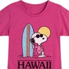 Girls' - Peanuts - Hawaii Fitted Short Sleeve Graphic T-Shirt - 2 of 4