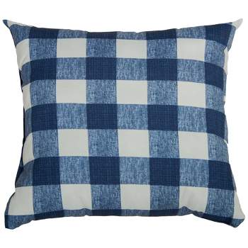 22"x22" Oversize Plaid Poly Filled Square Throw Pillow - Rizzy Home