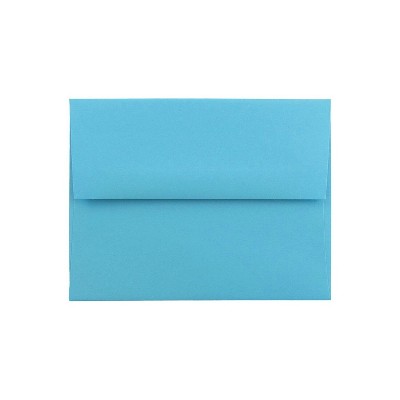 JAM Paper A2 Colored Invitation Envelopes 4.375x5.75 Blue Recycled WDBH600H