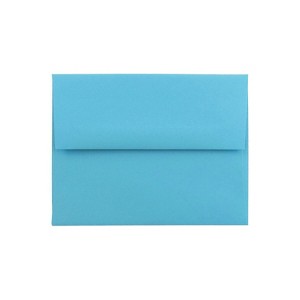 JAM Paper A2 Colored Invitation Envelopes 4.375x5.75 Blue Recycled WDBH600H - 1 of 2