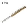 Unique Bargains Sturdy Wear-resistant 1/4" Hex Shank Handle Cleaning Brass Bore Brush - 3 of 4