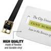 CUNY School of Law Primary Logo Luggage ID Tags Suitcase CarryOn Cards  Set of 2 - 2 of 4