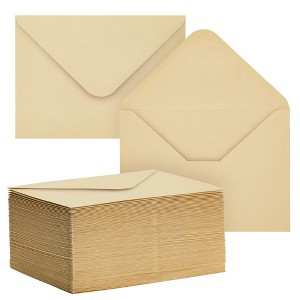 Paper Junkie 100 Pack Kraft Envelopes for Invitations, Wedding, Birthday, Graduation, Baby Shower (A6, Brown) - 1 of 4