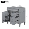 Gulches Modern 30" Bathroom Vanity without Top Sink, Storage Cabinet with 2 Drawers & Tip-out Drawer - 3 of 4