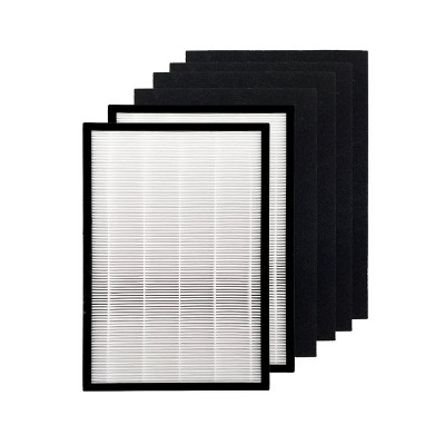 Nispira FLT5600 Filter N Replacement for GermGuardian AC5600WDLX AC5600W AC5600WFL Air Purifier FLT56CB4 (2) True HEPA + (4) Carbon Pre Filter Set.