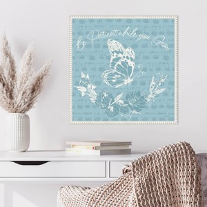 Amanti Art 22"x22" Garden Tones XII by Anne Tavoletti Framed Canvas Wall Art Print - 1 of 4