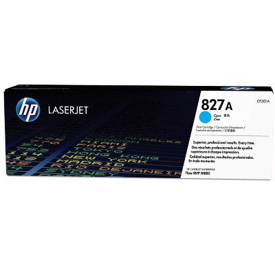 HP Inc. 827A Cyan Original LaserJet Toner Cartridge, ~32,000 pages, CF301A