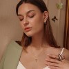 Layered Necklace with Heart & Arrow Pendant, 18k Gold Plated Dainty Choker for Women - 2 of 4