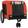 vidaXL Pet Bike Trailer - Durable Iron Frame, Comfortable Load-Bearing Base, Easy Access with Zippered Entrances, Safe & Smooth Rides - 4 of 4