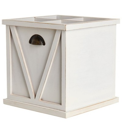 The Lakeside Collection Flatware and Napkin Holders - White