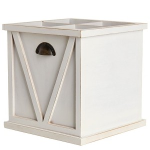 The Lakeside Collection Flatware and Napkin Holders - White - 1 of 2