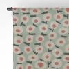 Alisa Galitsyna Dots And Flowers Single Panel Sheer Window Curtain - Society6 - image 4 of 4