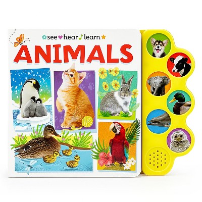 Animals (See Hear Learn) - by  Cottage Door Press (Board Book)