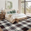 Washable Non-Slip Runner Rug - Plaid Hallway, Kitchen, Entryway Mat - Stain Resistant Farmhouse Carpet - 3 of 4