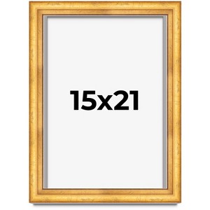 PosterPalooza | Shadow Box 1.75" Deep Gold Picture Frame - UV Acrylic, Foam Board Backing, Hanging Hardware - 1 of 4